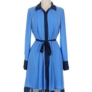 NWT Nanette Lepore Blue tone shirt dress, 6
